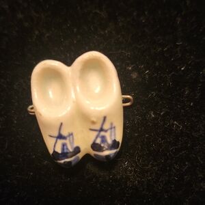 White and Blue Shoes